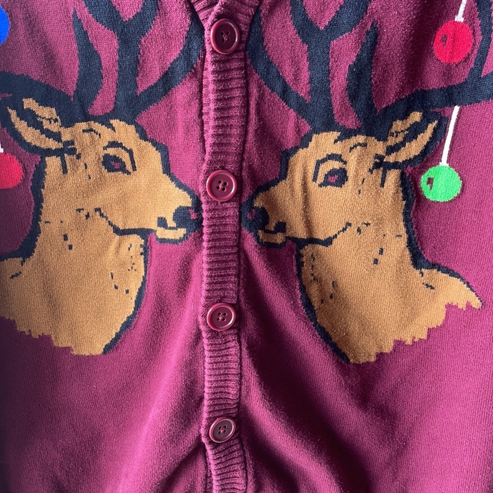 Ugly Christmas sweater reindeer medium - Picture 2 of 4